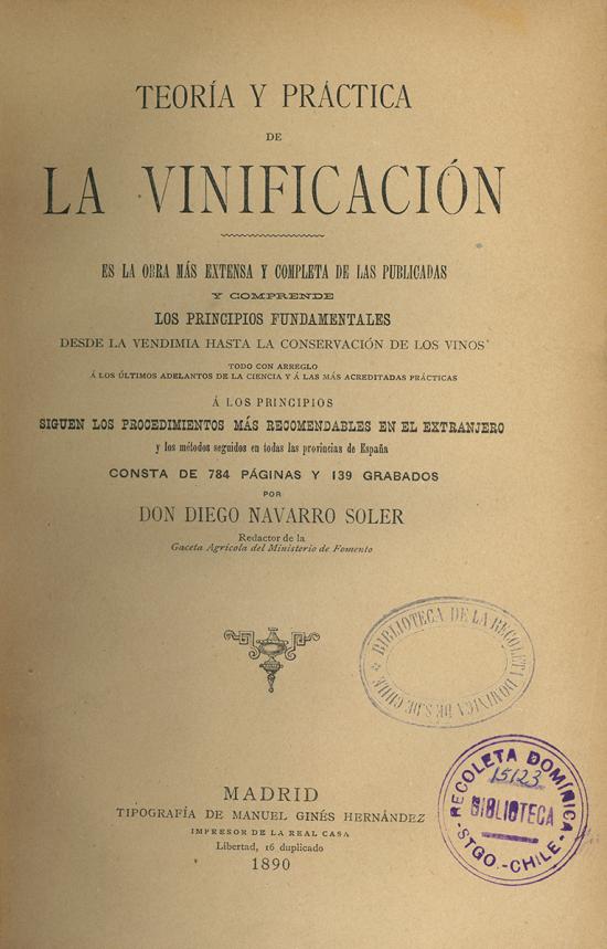 Teoría y práctica de la vinificación