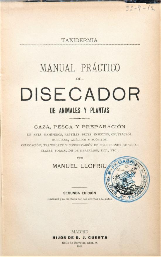 Manual práctico del disecador